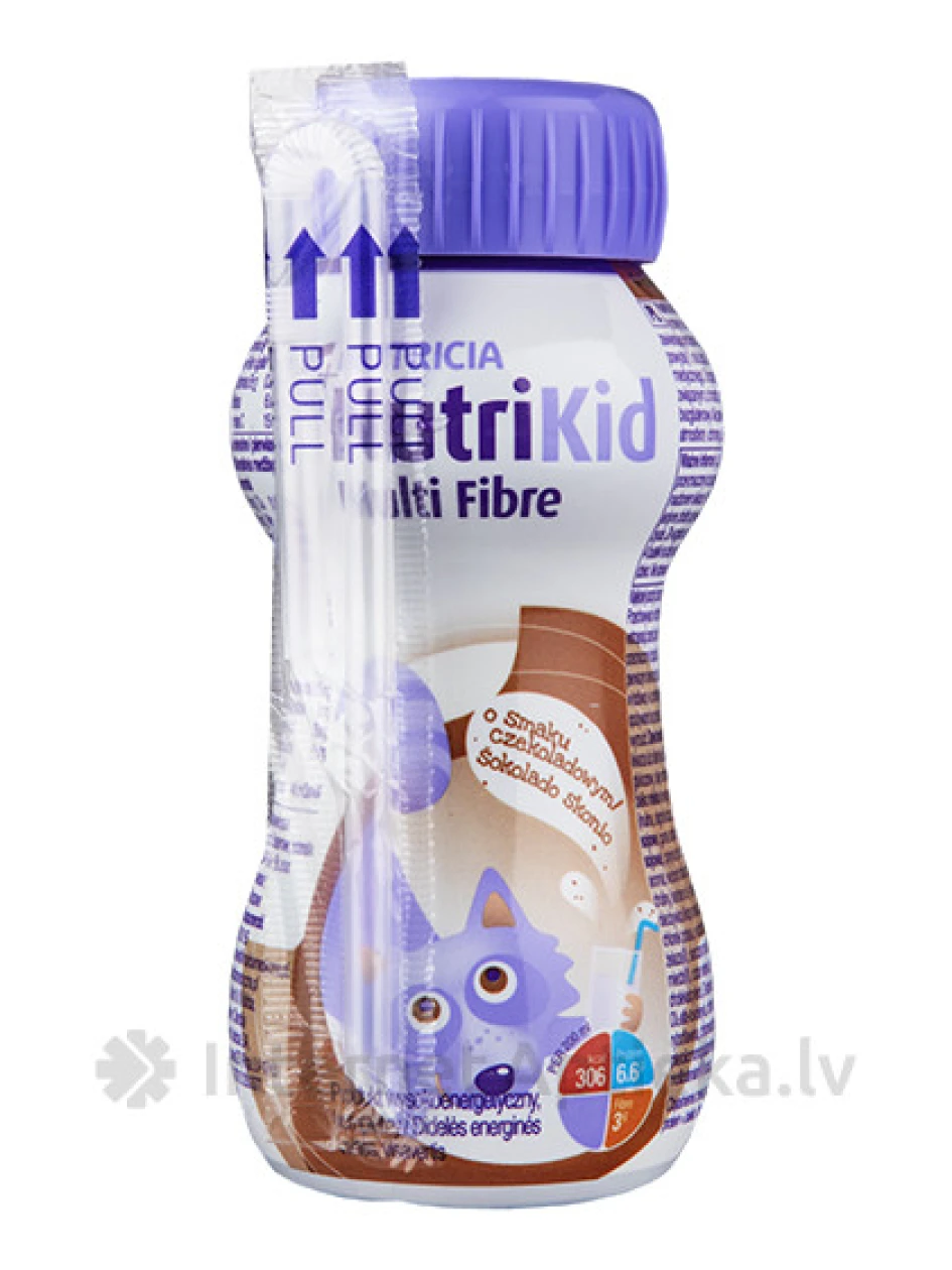 Nutrikid multi fibre со вкусом шоколада, 200 мл | internetaptieka.lv