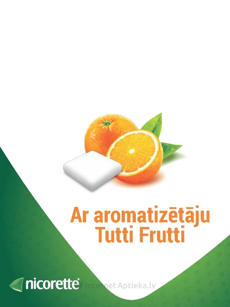Nicorette Freshfruit 2 mg, 30 košļājamās gumijas | internetaptieka.lv