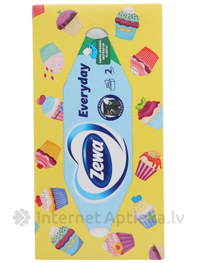 Zewa Flower Kosmētiskās salvetes kārbā, 100 gb. | internetaptieka.lv