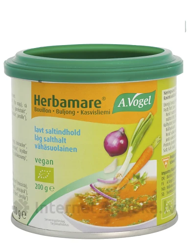 A.Vogel Herbamare® EKO bioloģiskais garšaugu buljona koncentrāts ar zemu sāls saturu, 200 g | internetaptieka.lv