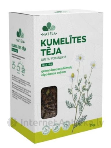 Natēja Kumelīšu ziedu tēja, 25 g | internetaptieka.lv