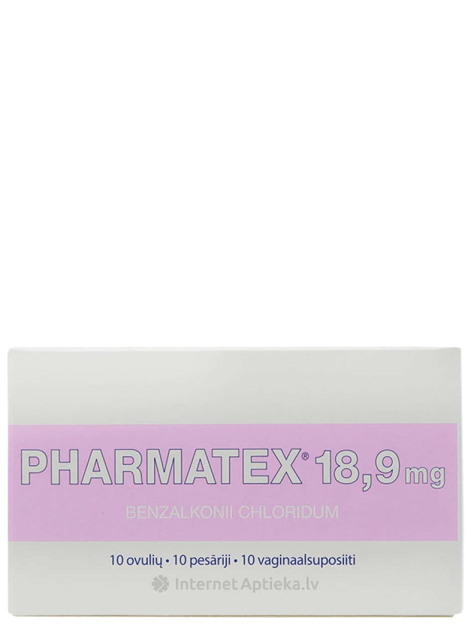 Pharmatex 18,9 mg, 10 pessaari | internetaptieka.lv