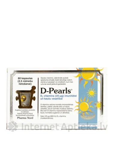 D-Pearls, 80 kapsulas | internetaptieka.lv