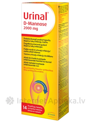 Walmark Urinal D Mannose Putojošās tabletes, 14 gb. | internetaptieka.lv