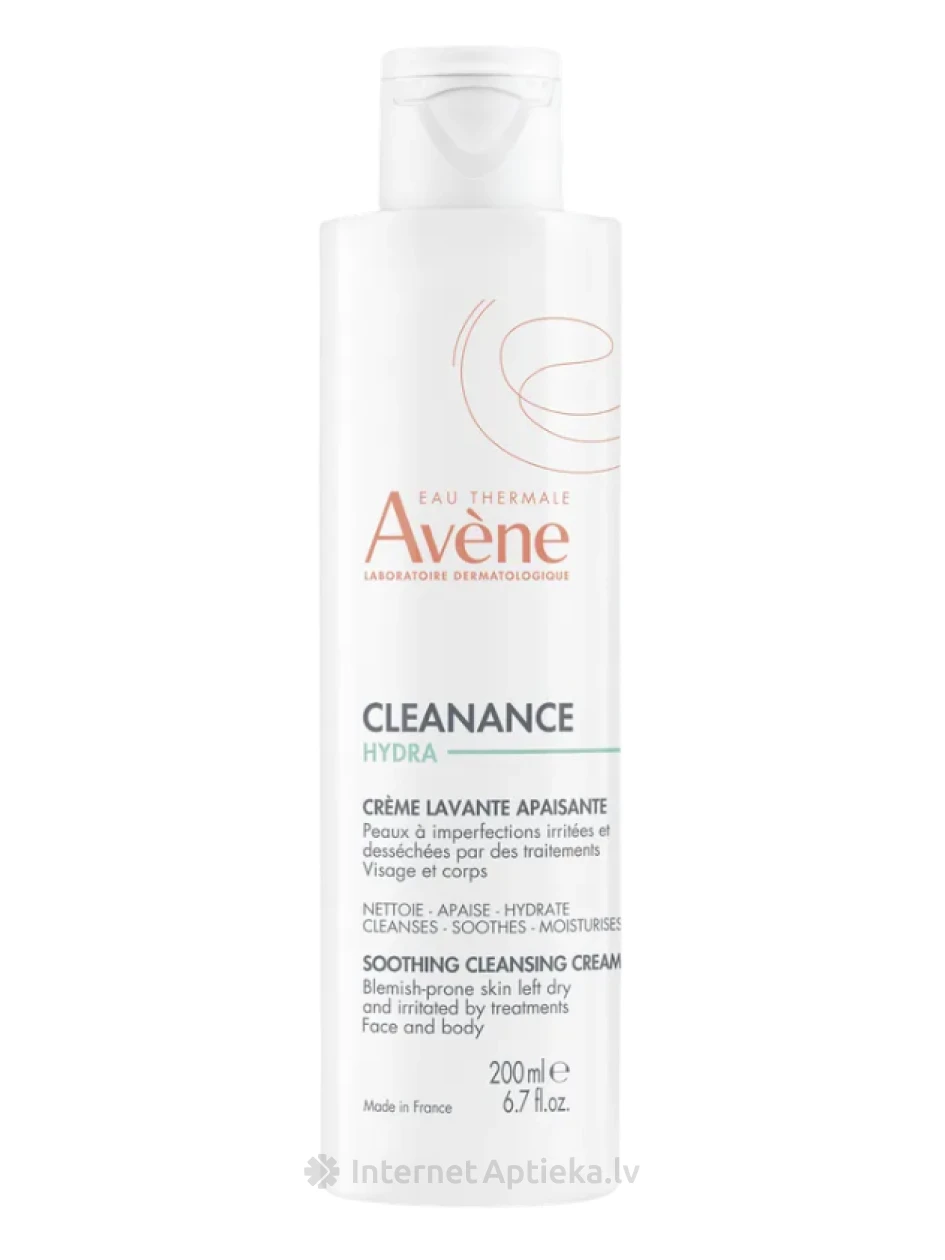 AVENE CLEANANCE HYDRA raminantis ir valantis kremas, 200 ml | internetaptieka.lv