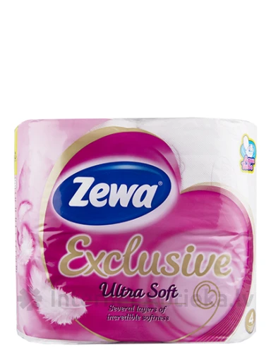 Zewa Exlusive Ultra Soft Tualetes papīrs, 4 gb | internetaptieka.lv