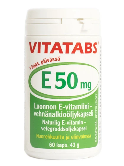 Vitatabs E-50 натуральный витамин Е 50мг, 60шт
