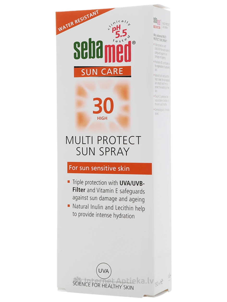 SEBAMED SUN CARE päikesekaitsekreem spreiga SPF30, 150 ml | internetaptieka.lv
