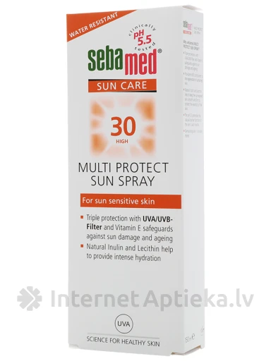 SEBAMED SUN CARE sauļošanās losjons ar izsmidzinātāju SPF30, 150 ml | internetaptieka.lv