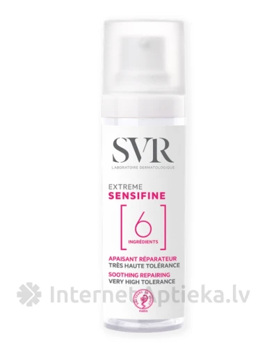 SVR SENSIFINE EXTREME крем для лица для самой чувствительной, реактивной и поливаллергической кожи, 30 мл | internetaptieka.lv