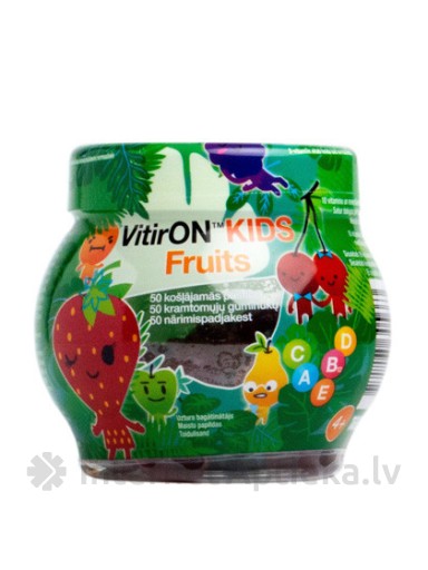Vitiron Kids Fruits пастилки с фруктово-ягодным вкусом, 50 шт.