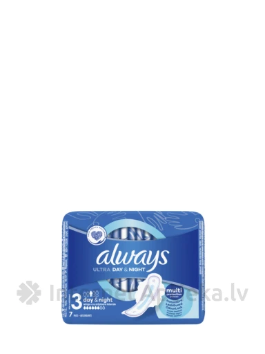 Always Ultra Night прокладки на ночь, 7 шт | internetaptieka.lv
