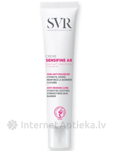 SVR SENSIFINE AR CRÈME näokreem tundliku naha punetuse vähendamiseks, 40 ml | internetaptieka.lv