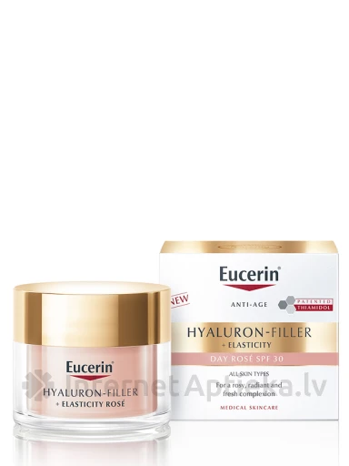 Eucerin Hyaluron-Filler+Elasticity Rose SPF30 дневной крем, 50 мл | internetaptieka.lv