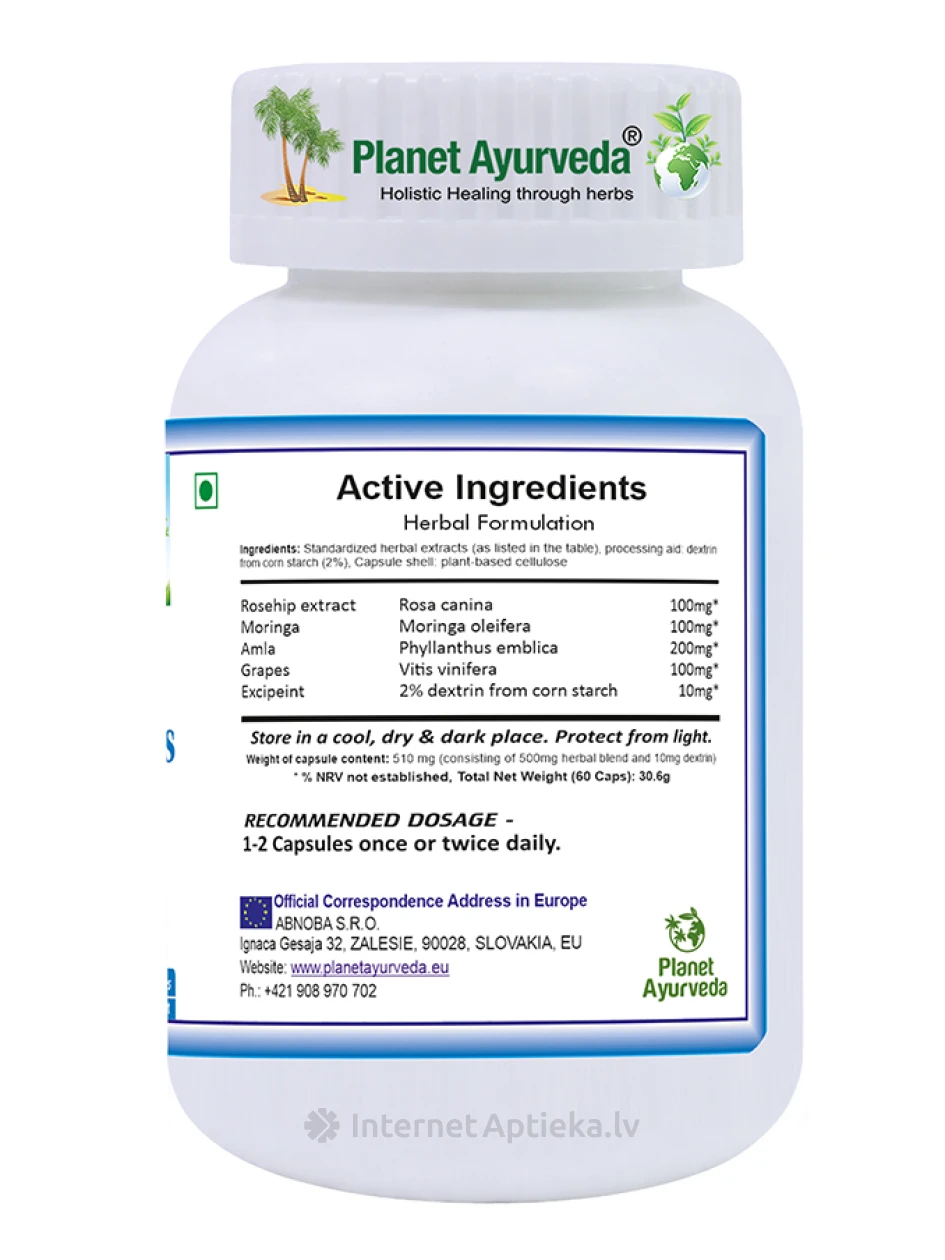 AT COMPLEX Planet Ayurveda® капсулы, 60 шт. | internetaptieka.lv