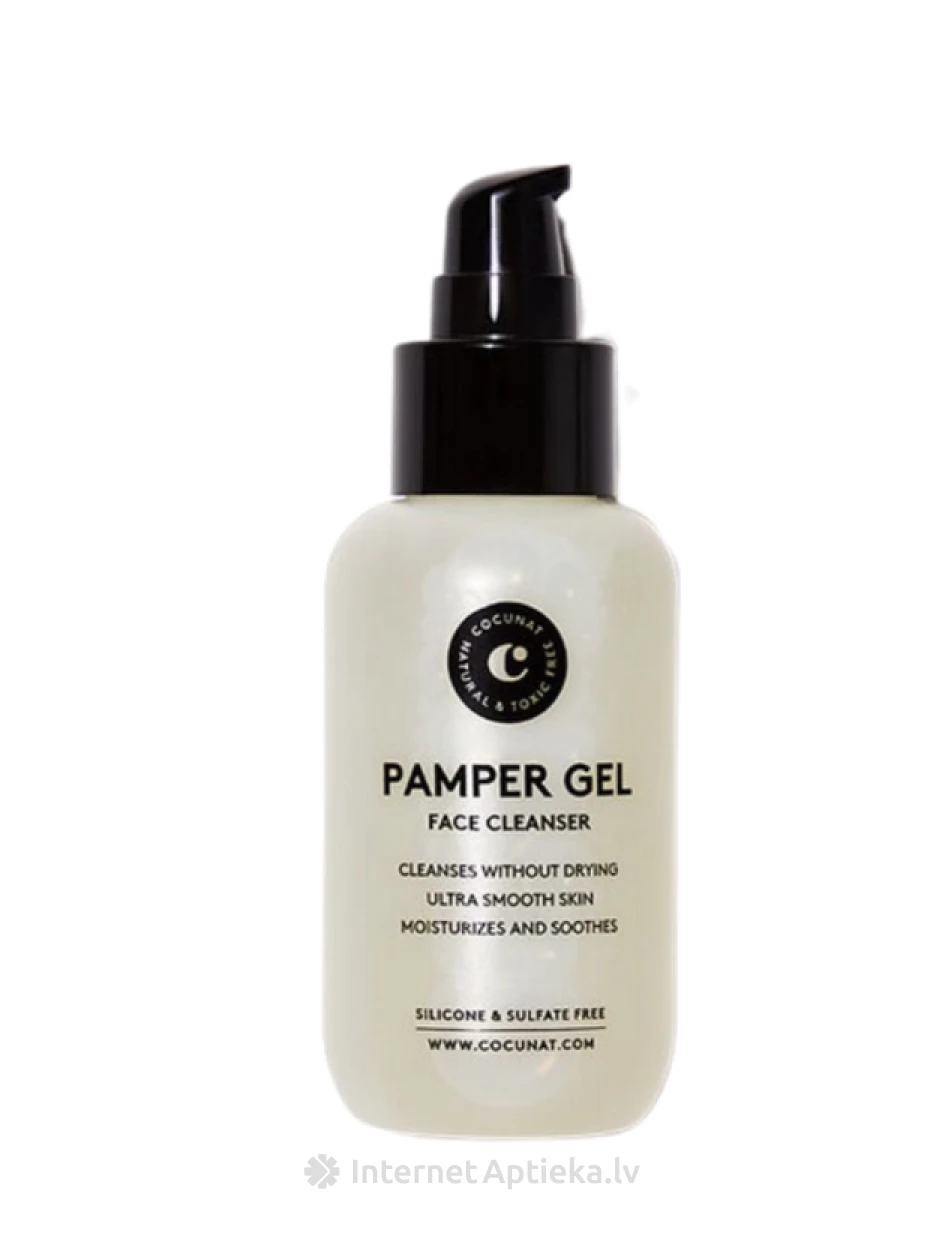 Cocunat Pamper Gel Face Cleanser mitrinošās dabīgās ziepes, 100 ml | internetaptieka.lv