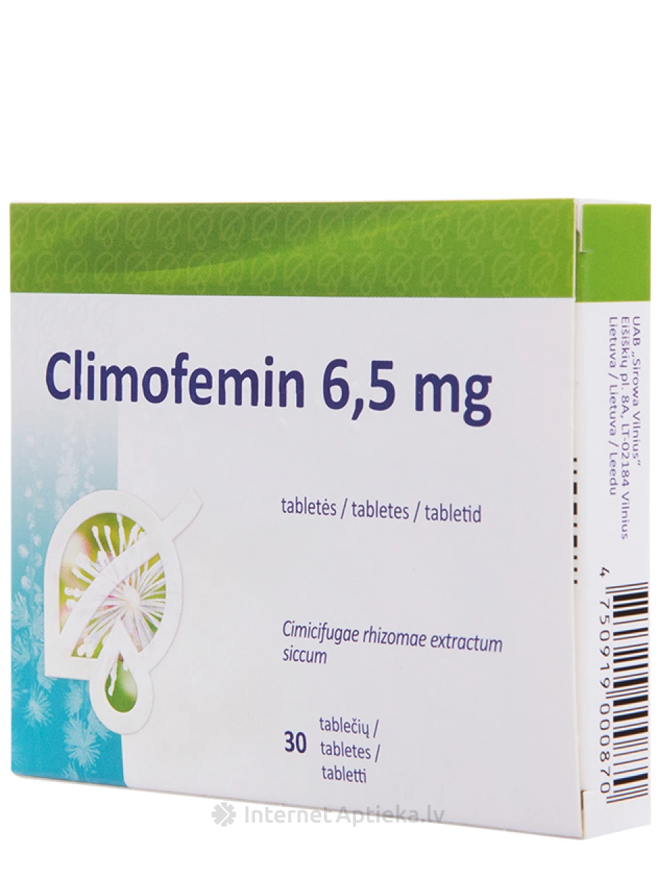 Climofemin 6.5 мг, 30 таблеток | internetaptieka.lv