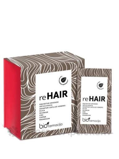 Biofarmacija reHAIR pulveris, 28 paciņas | internetaptieka.lv