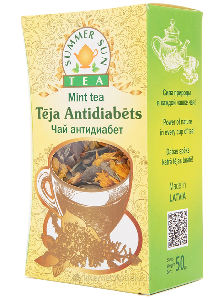 Summer sun tea, Tēja Antidiabēts, 50 g | internetaptieka.lv