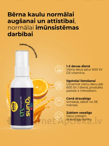 LYL sun D3 KID sprejs, 25 ml | internetaptieka.lv