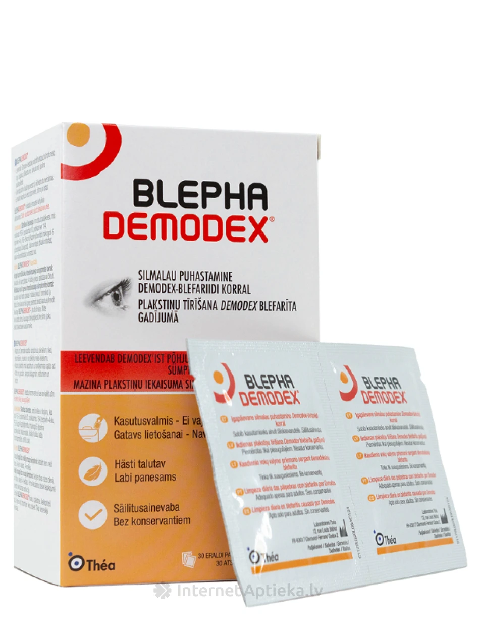 Blephademodex Thea Mitrās salvetes, 30 gb. | internetaptieka.lv