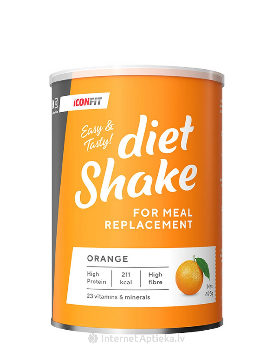 ICONFIT Diet Shake - Orange, 495 g | internetaptieka.lv