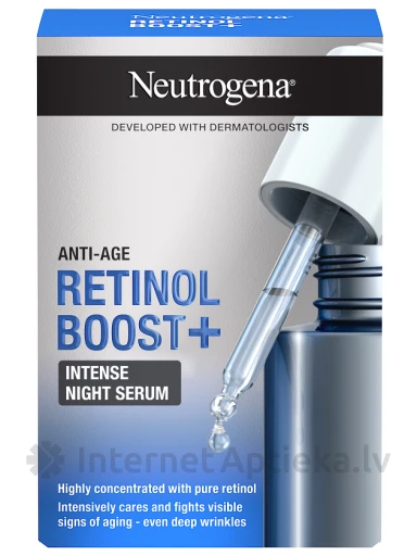 NEUTROGENA Retinol Boost+ intensiivne ööseerum, 30 ml | internetaptieka.lv