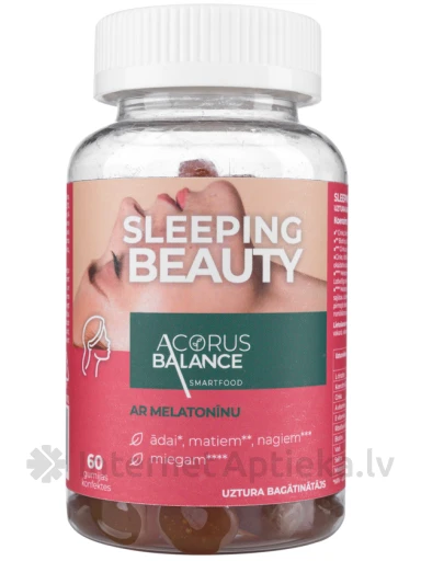 Acorus Balance SLEEPING BEAUTY närimistabletid, 60 tk. | internetaptieka.lv