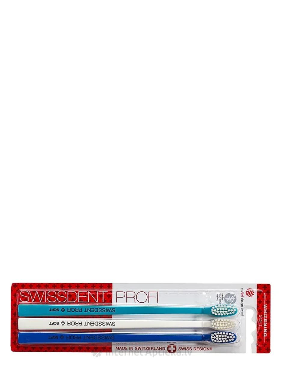 Swissdent Whitening Pehme hambahari, 3 tk. | internetaptieka.lv