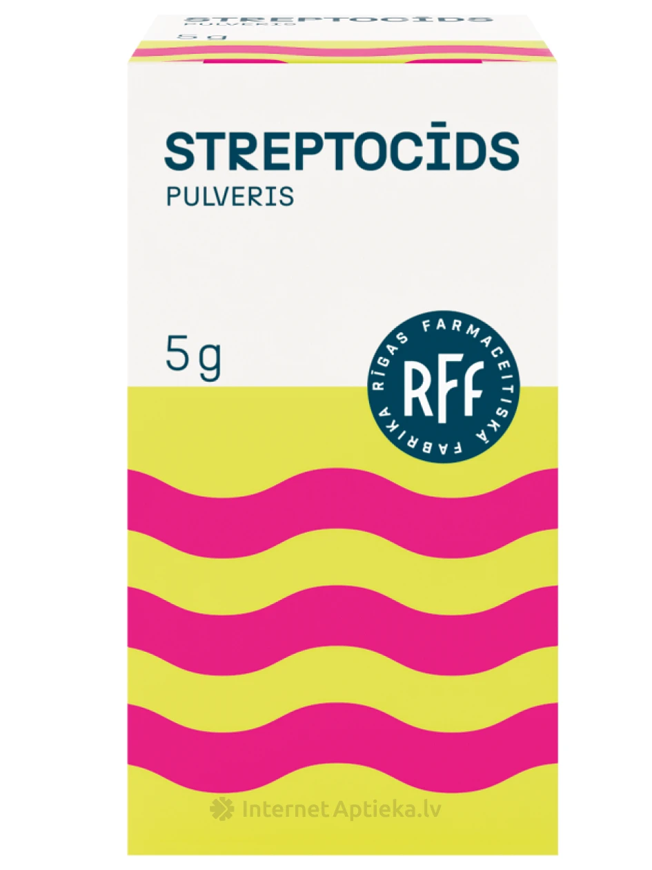 Streptocīda pulveris, 5 g | internetaptieka.lv