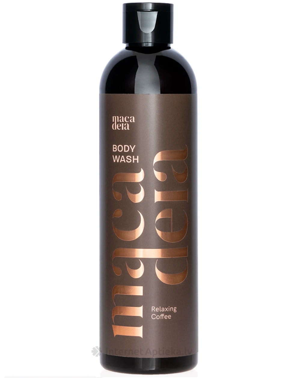 MACADEIA Lõõgastav ja niisutav kohvilõhnaline dušigeel, 300 ml | internetaptieka.lv