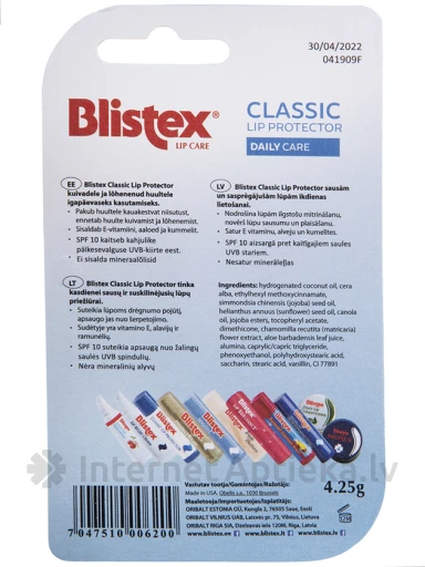 Blistex Classic Lip Protector lūpu aizsargbalzams, 4.25 g | internetaptieka.lv