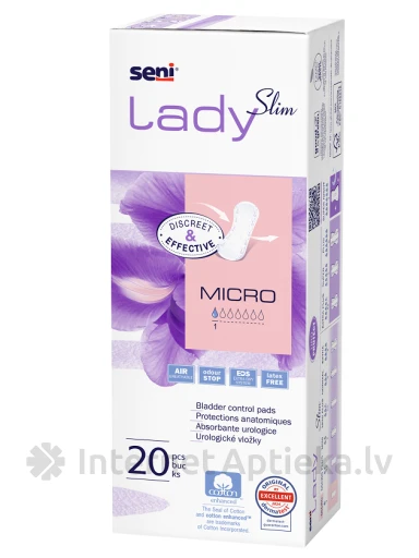 Seni Lady Slim Micro uroloģiskie ieliktņi, 20 gb. | internetaptieka.lv