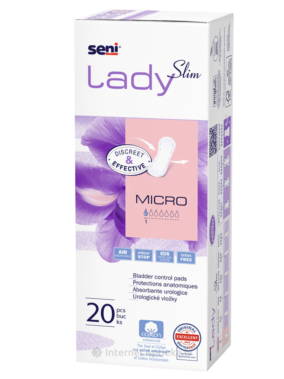 Seni Lady Slim Micro урологические прокладки, 20 шт. | internetaptieka.lv