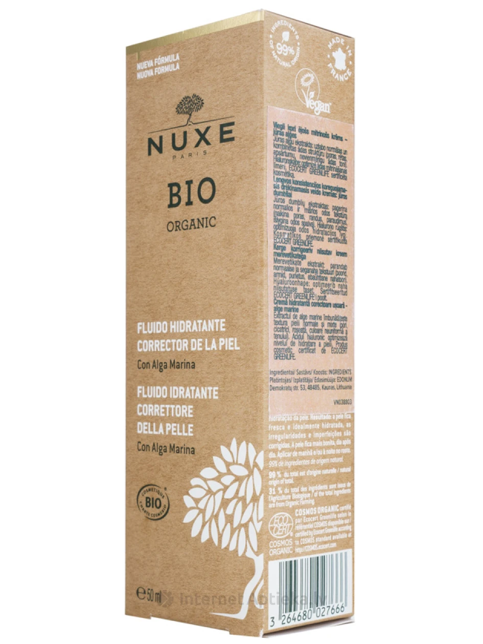NUXE BIO niisutav vedelik, 50 ml | internetaptieka.lv