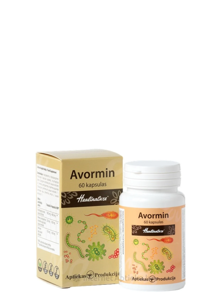 Healinature Avormin, 60 kapslit | internetaptieka.lv