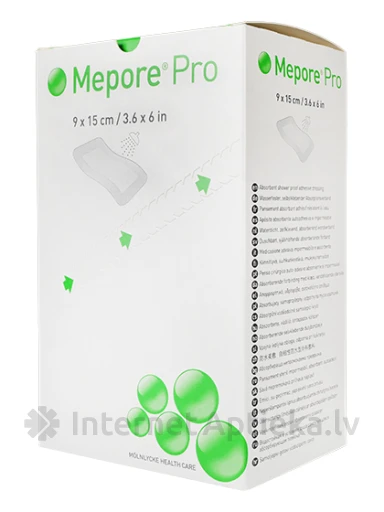 Mepore Pro sterils plāksteris 9 x 15 cm, 40 gb. | internetaptieka.lv