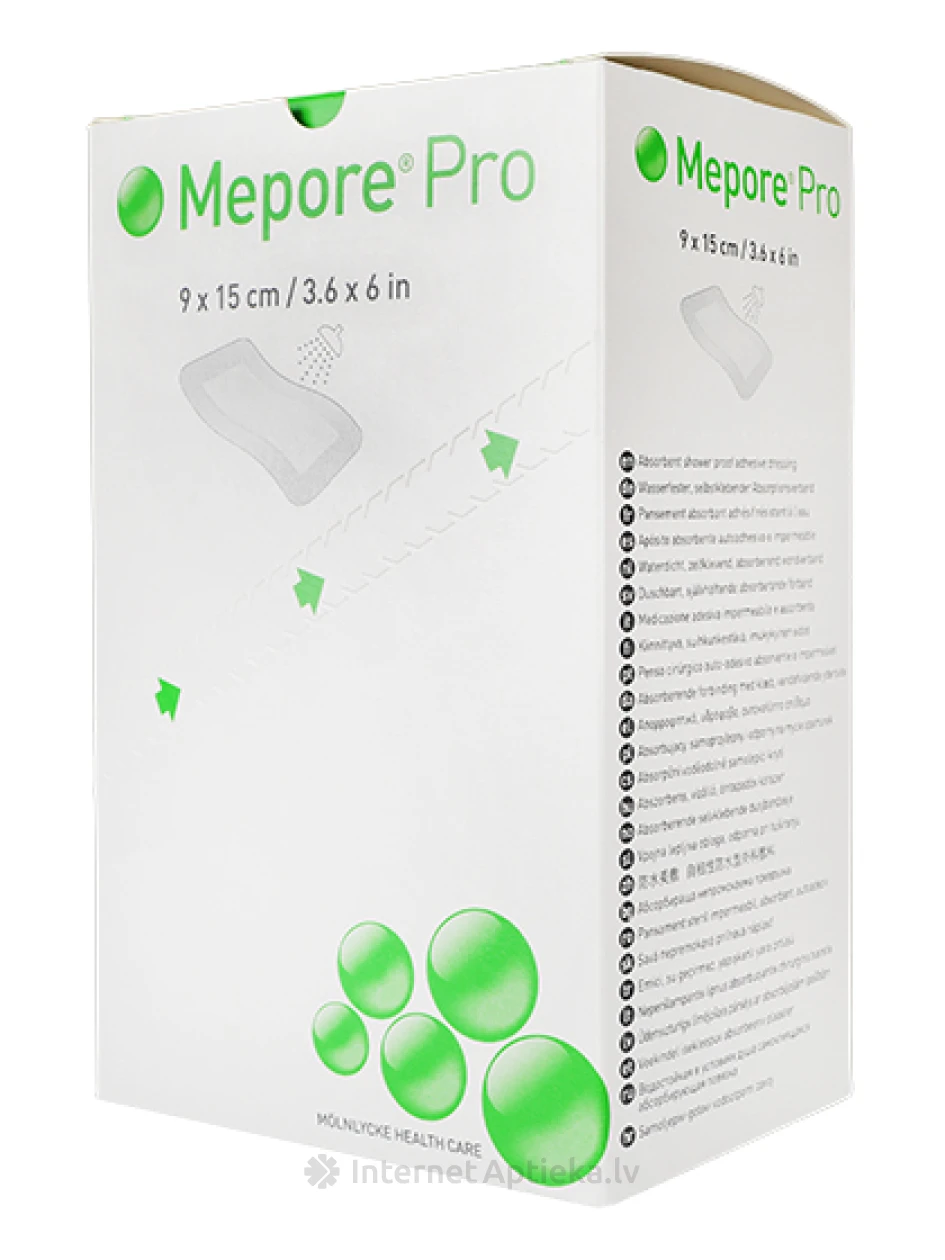 Mepore Pro Стерильный пластырь 9 х 15 см, 40 шт. | internetaptieka.lv
