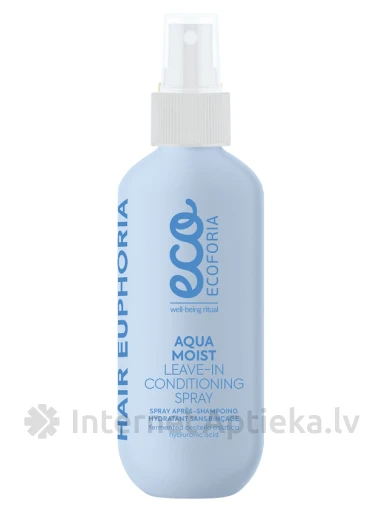 ECOFORIA Aqua Moist neizskalojams matu kondicionējošs sprejs, 200 ml | internetaptieka.lv