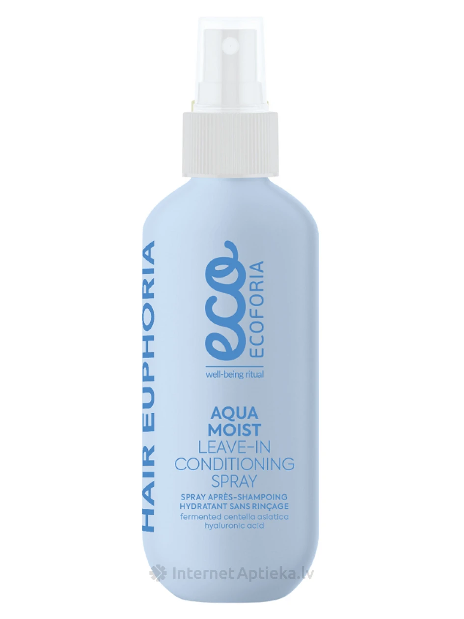 ECOFORIA Aqua Moist neizskalojams matu kondicionējošs sprejs, 200 ml | internetaptieka.lv