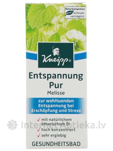 Kneipp melisas vannas ekstrakts, 20 ml | internetaptieka.lv