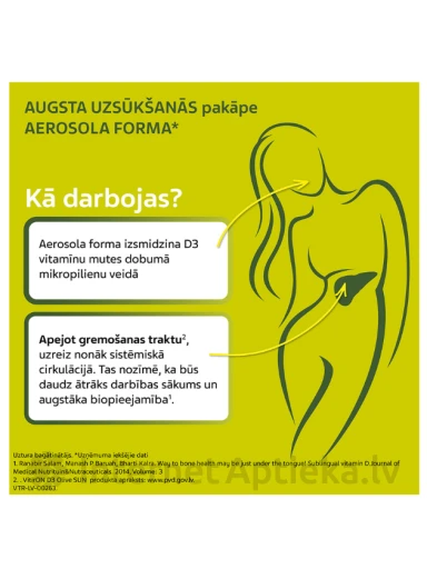 VitirON D3 Olive SUN 4000IU STRONG sprejs, 10 ml | internetaptieka.lv