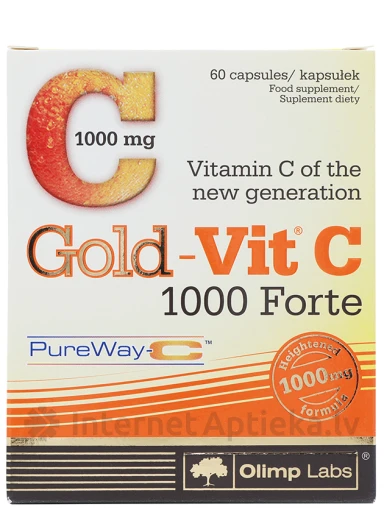 Olimp Labs GOLD-VIT C 1000 FORTE kapslid, 60 tk | internetaptieka.lv