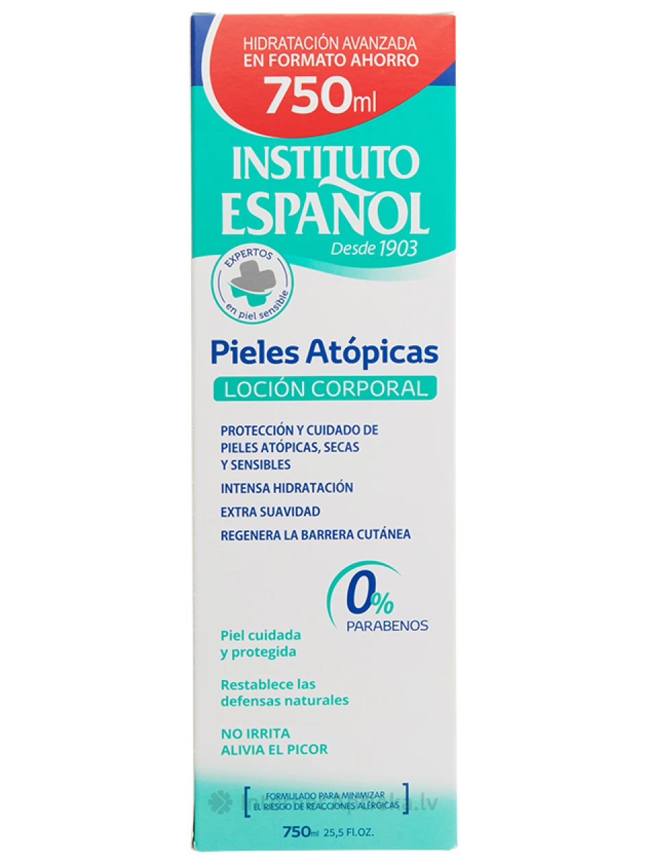 КРЕМ ДЛЯ ТЕЛА ДЛЯ ЗАЩИТЫ ЧУВСТВИТЕЛЬНОЙ КОЖИ INSTITUTO ESPANOL ATOPIC SKIN BODY LOTION, 750 МЛ | internetaptieka.lv