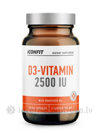 ICONFIT D3 витамин 2500 SV, 90 капсул | internetaptieka.lv