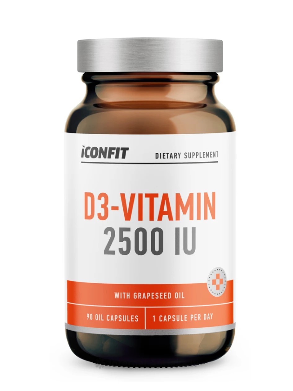 ICONFIT D3 vitamīns 2500 SV, 90 kapsulas | internetaptieka.lv