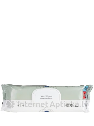 ABENA Mitrās salvetes ar vāciņu, 80 gb. | internetaptieka.lv