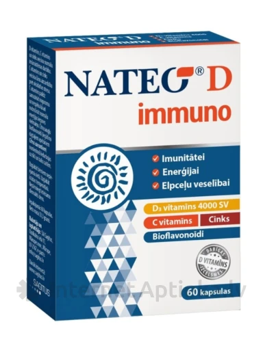Nateo D Immuno, 60 kapsulas | internetaptieka.lv