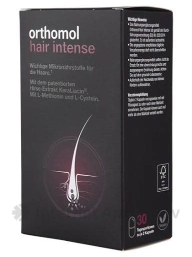 Orthomol Hair Intense, 30 tk. | internetaptieka.lv