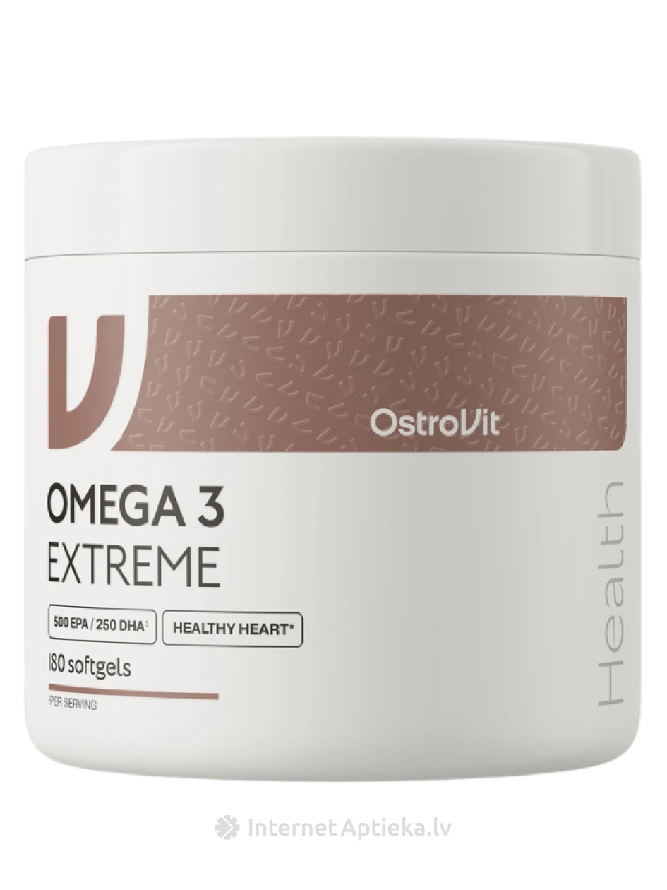 OstroVit kapsulas Omega 3 Extreme, 180 gb. | internetaptieka.lv